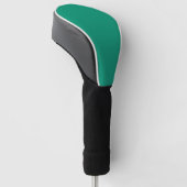Solid Emerald Green Color Golf Headcover (angewinkelt)