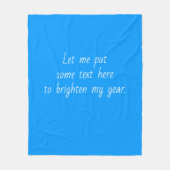 Solid Farbe hell mittel Schlicht blau Fleecedecke (Vorderseite)