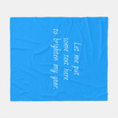 Solid Farbe hell mittel Schlicht blau Fleecedecke (Vorderseite (Horizontal))