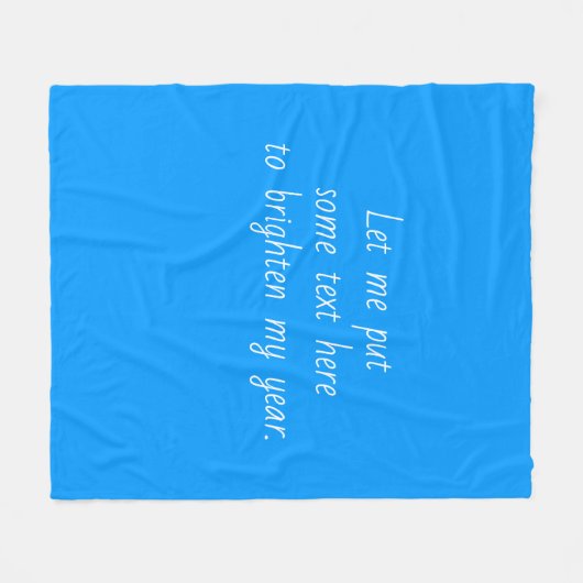 Solid Farbe hell mittel Schlicht blau Fleecedecke (Vorderseite (Horizontal))