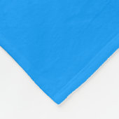 Solid Farbe hell mittel Schlicht blau Fleecedecke (Ecke)
