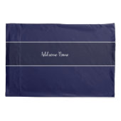 Solid Farbe Navy Blue Handy Kissenbezug (Rückseite)