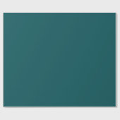 Solid Farbe schlicht dunkel aquamarin grün gespren Geschenkpapier (Flach)