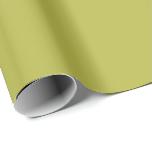 Solid Farbe schlicht hell Limon Apple Green Geschenkpapier (Rolleneckpunkt)
