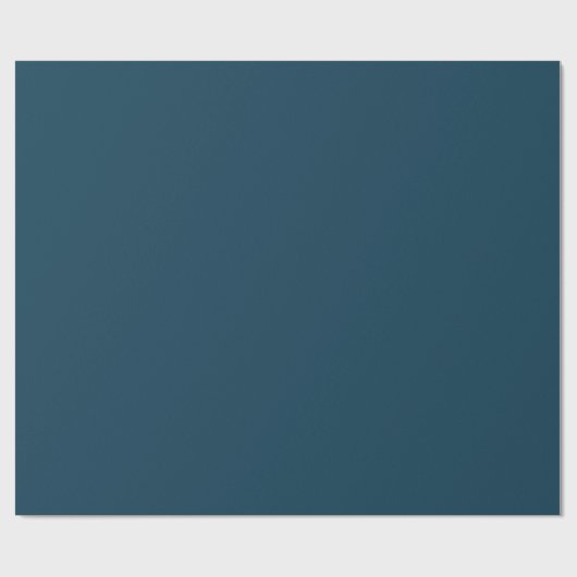Solid Farbe schlicht Tiefsee Sailor Blau Geschenkpapier (Flach)