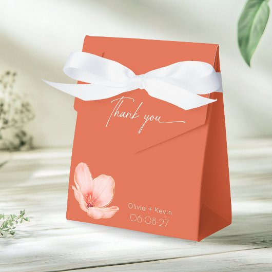 Solid fett Bright orange moderne Hochzeit Geschenkschachtel