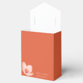 Solid fett Bright orange moderne Hochzeit Geschenkschachtel (Geöffnet)