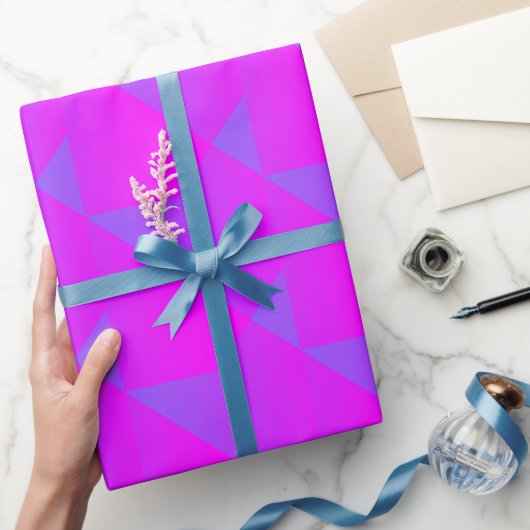 Solid fluoreszierende leuchtende Neon-Kruste rosa Geschenkpapier (Schenken)