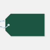 Solid Forest dunkelgrün Geschenkanhänger (Rückseite Horizontal)