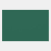 Solid Forest dunkelgrün Geschenkpapier Set (Vorderseite 2)