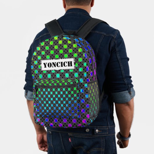 Solid Four Star Circle Cross von Kenneth Yoncich Bedruckter Rucksack (Insitu (Modell))