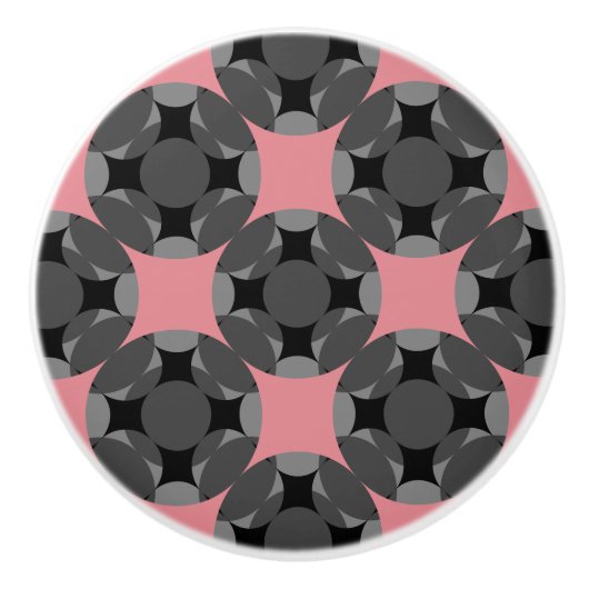 Solid Four Star Circle Cross von Kenneth Yoncich Keramikknauf (Vorderseite)