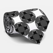 Solid Four Star Circle Cross von Kenneth Yoncich Krawatte (Gerollt)