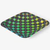 Solid Four Star Circle Cross von Kenneth Yoncich Pappteller (Gewinkelt)