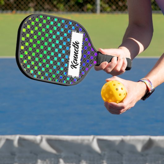 Solid Four Star Circle Cross von Kenneth Yoncich Pickleball Schläger (InSitu)