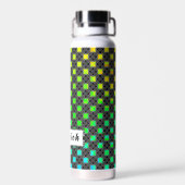 Solid Four Star Circle Cross von Kenneth Yoncich Trinkflasche (Rückseite)