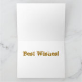 'Solid Gold' Geburtstagskarte Karte (Innenseite)