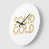 SOLID GOLD GROßE WANDUHR (Winkel)