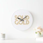 SOLID GOLD GROßE WANDUHR (Zuhause)