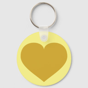 Solid Gold Heart Keychain Schlüsselanhänger