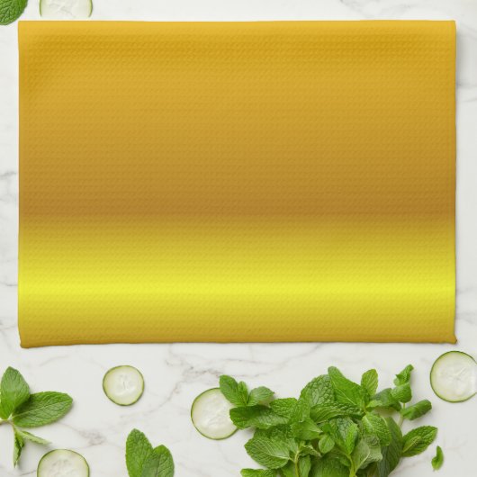 Solid Gold Kitchen Handtuch (Gefaltet)