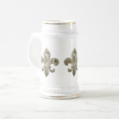 Solid Gold Lilie Stein Bierglas (Vorderseite Links)