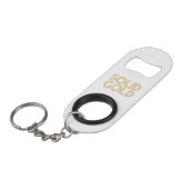 SOLID GOLD MINI FLASCHENÖFFNER (Vorderseite Schrägansicht)