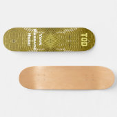 Solid Gold Skateboard (Horizontal)