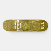 Solid Gold Skateboard (Horizontal)