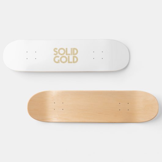 SOLID GOLD SKATEBOARD (Horizontal)