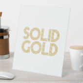 SOLID GOLD SOCKELSCHILD (In Situ)
