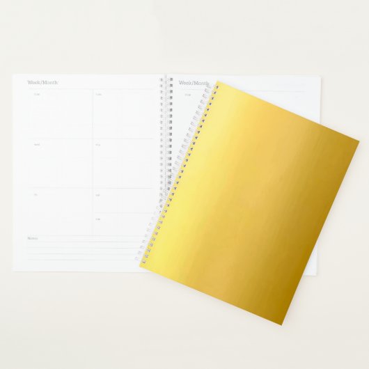 Solid Gold Spiral Notebook Planer (Anzeige)