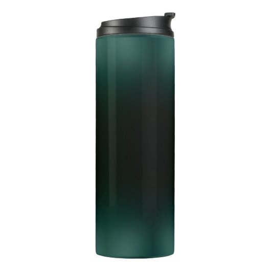 Solid Gradient Pattern | Dark Emerald Ombre Thermosbecher (Nach links gedreht)