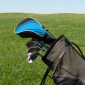 Solid grau und blau individuell anpassbar golf headcover (In SItu)