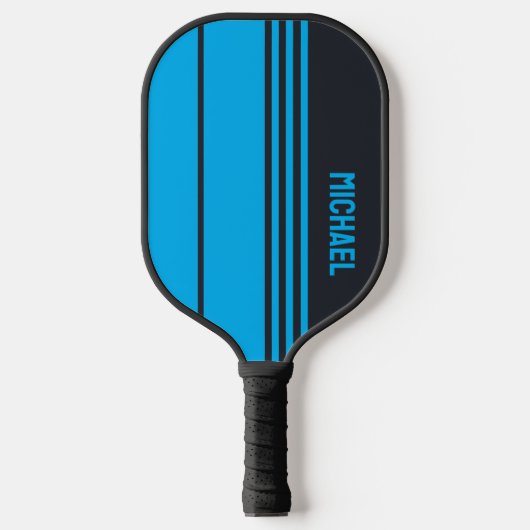Solid grau und blau individuell anpassbar pickleball schläger (Vorderseite)