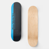Solid grau und blau individuell anpassbar skateboard (Vorderseite)