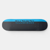 Solid grau und blau individuell anpassbar skateboard (Horizontal)