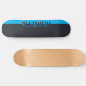 Solid grau und blau individuell anpassbar skateboard (Horizontal)