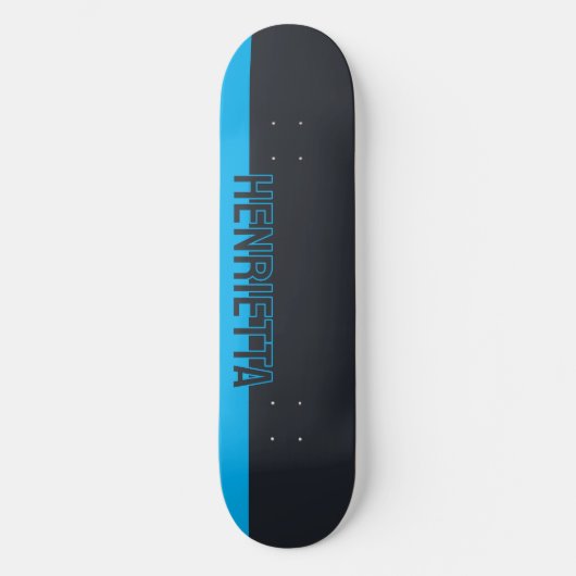 Solid grau und blau individuell anpassbar skateboard (Vorderseite)