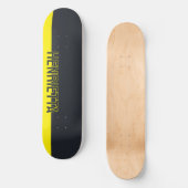 Solid grau und gelb individuell anpassbar skateboard (Vorderseite)