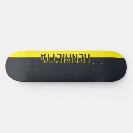 Solid grau und gelb individuell anpassbar skateboard (Horizontal)
