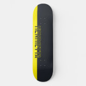 Solid grau und gelb individuell anpassbar skateboard (Vorderseite)