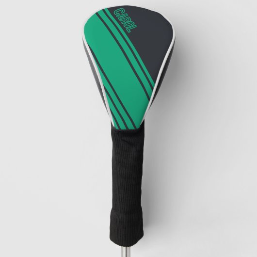 Solid grau und grün individuell anpassbar golf headcover (Vorderseite)