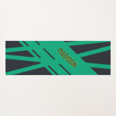 Solid grau und grün individuell anpassbar yogamatte (Rückseite (Horizontal))