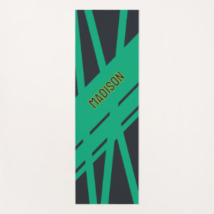 Solid grau und grün individuell anpassbar yogamatte
