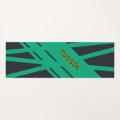 Solid grau und grün individuell anpassbar yogamatte (Vorderseite (Horizontal))