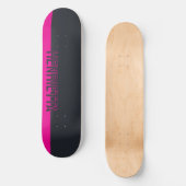 Solid grau und rosa individuell anpassbar skateboard (Vorderseite)