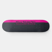 Solid grau und rosa individuell anpassbar skateboard (Horizontal)