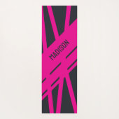 Solid grau und rosa individuell anpassbar yogamatte (Rückseite)