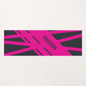 Solid grau und rosa individuell anpassbar yogamatte (Vorderseite (Horizontal))